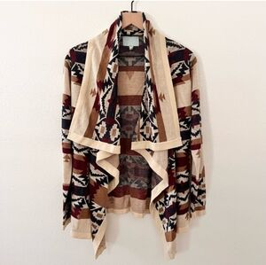 Skies Are Blue Woman's Aztec Cardigan Size Large